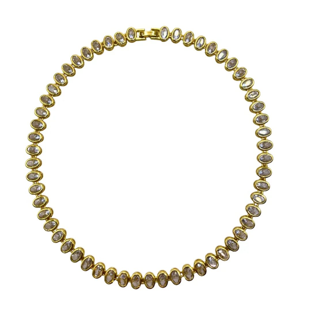 Accessory Concierge Oval Tennis Necklace - Capri by Sunset & Co.