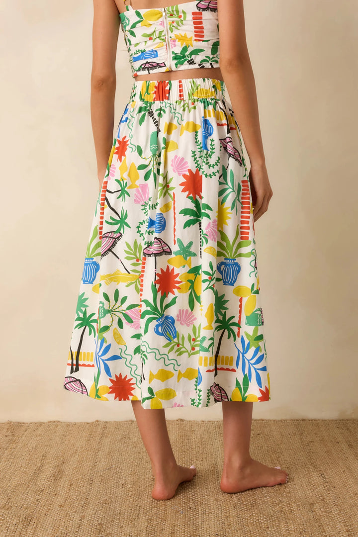 Paradisa Panama Skirt - Capri by Sunset & Co.