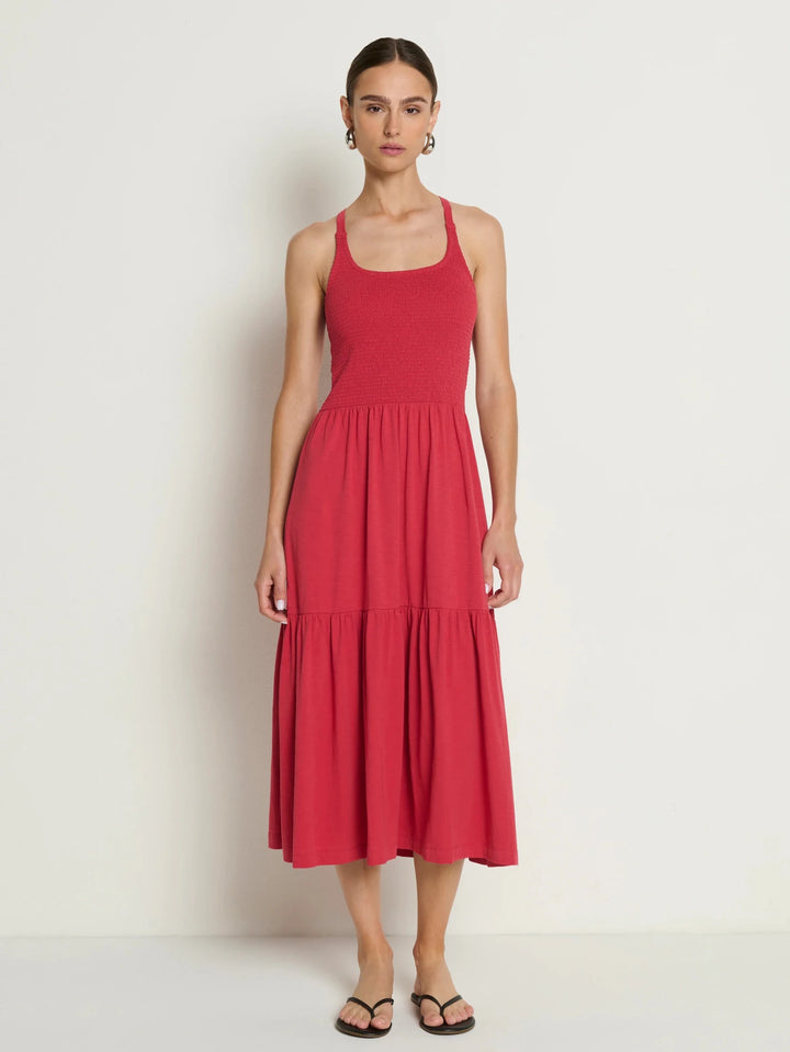 Nation LTD Penelope Smocked Midi - Capri by Sunset & Co.