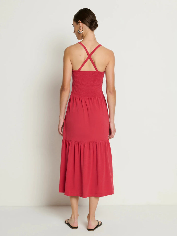 Nation LTD Penelope Smocked Midi - Capri by Sunset & Co.