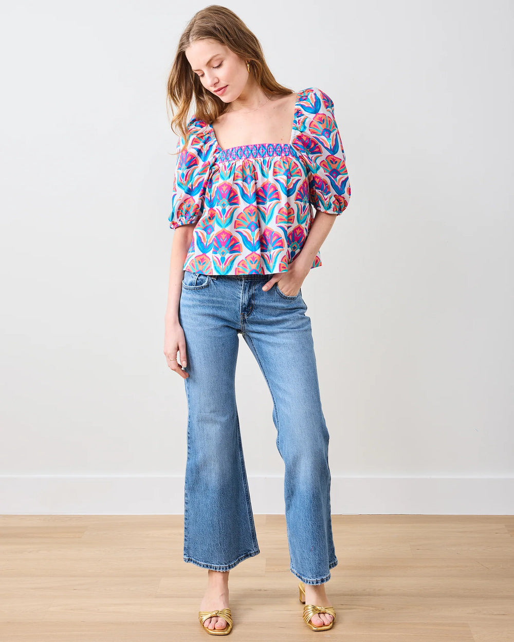 Printfresh Margot Blouse - Capri by Sunset & Co.