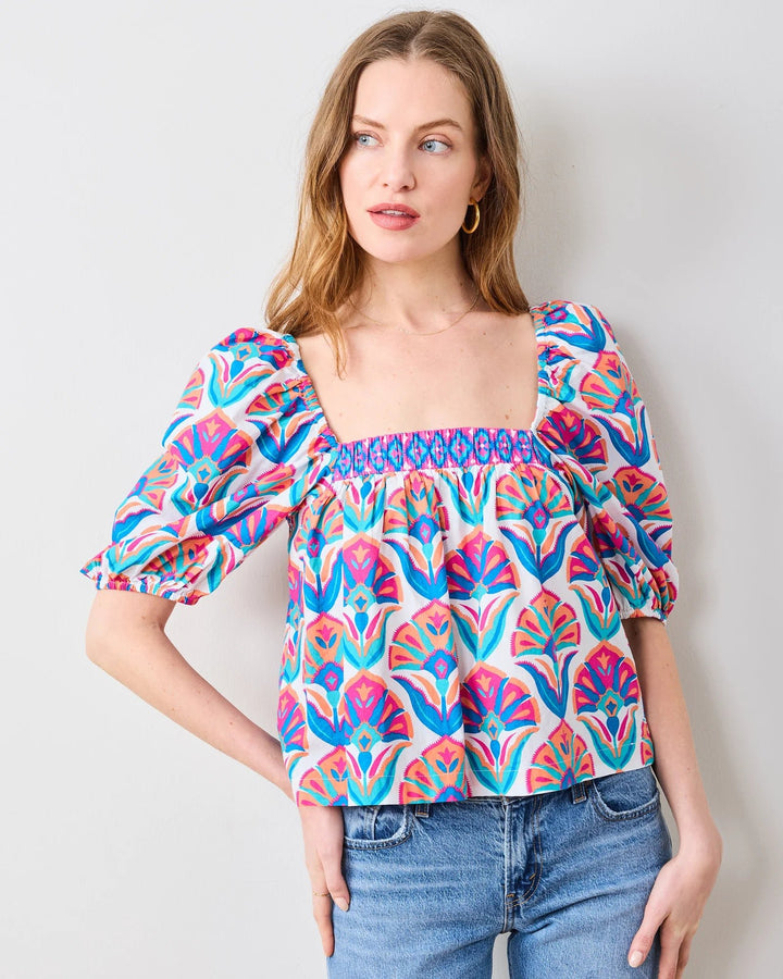 Printfresh Margot Blouse - Capri by Sunset & Co.