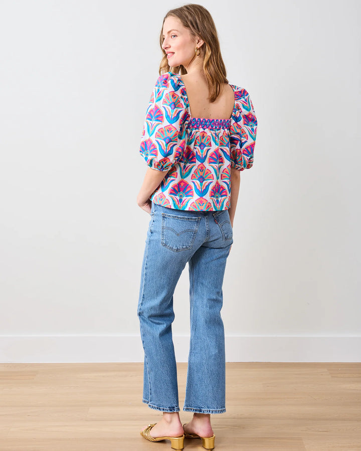 Printfresh Margot Blouse - Capri by Sunset & Co.