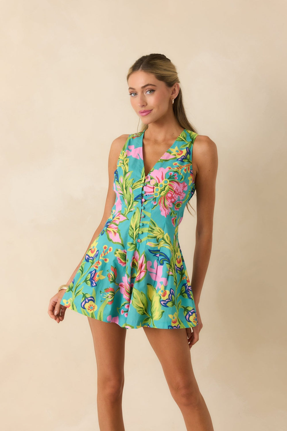Prosperina Kiki Romper - Capri by Sunset & Co.