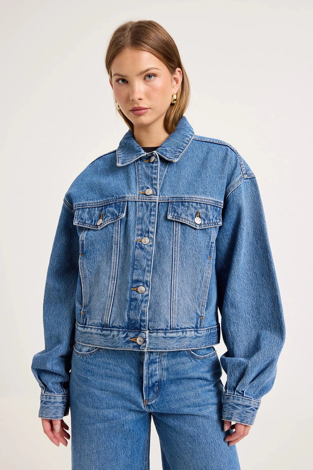Rolla's Denim Swing Jacket - Capri by Sunset & Co.
