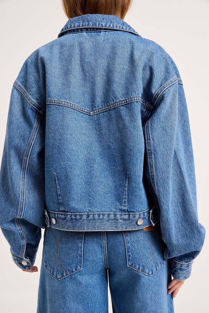 Rolla's Denim Swing Jacket - Capri by Sunset & Co.