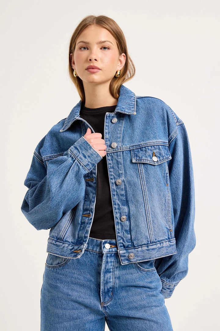 Rolla's Denim Swing Jacket - Capri by Sunset & Co.