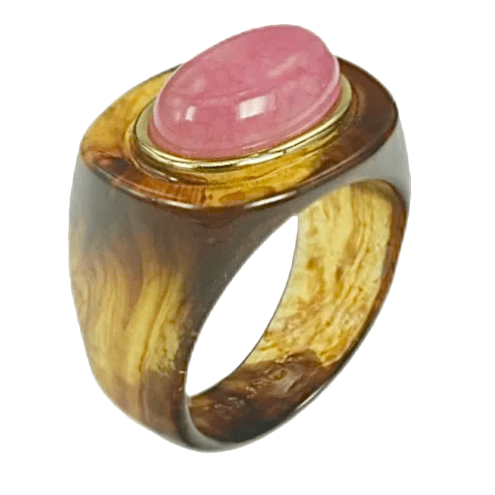 Lucas Jack Large Oval Stone Ring - Capri by Sunset & Co.