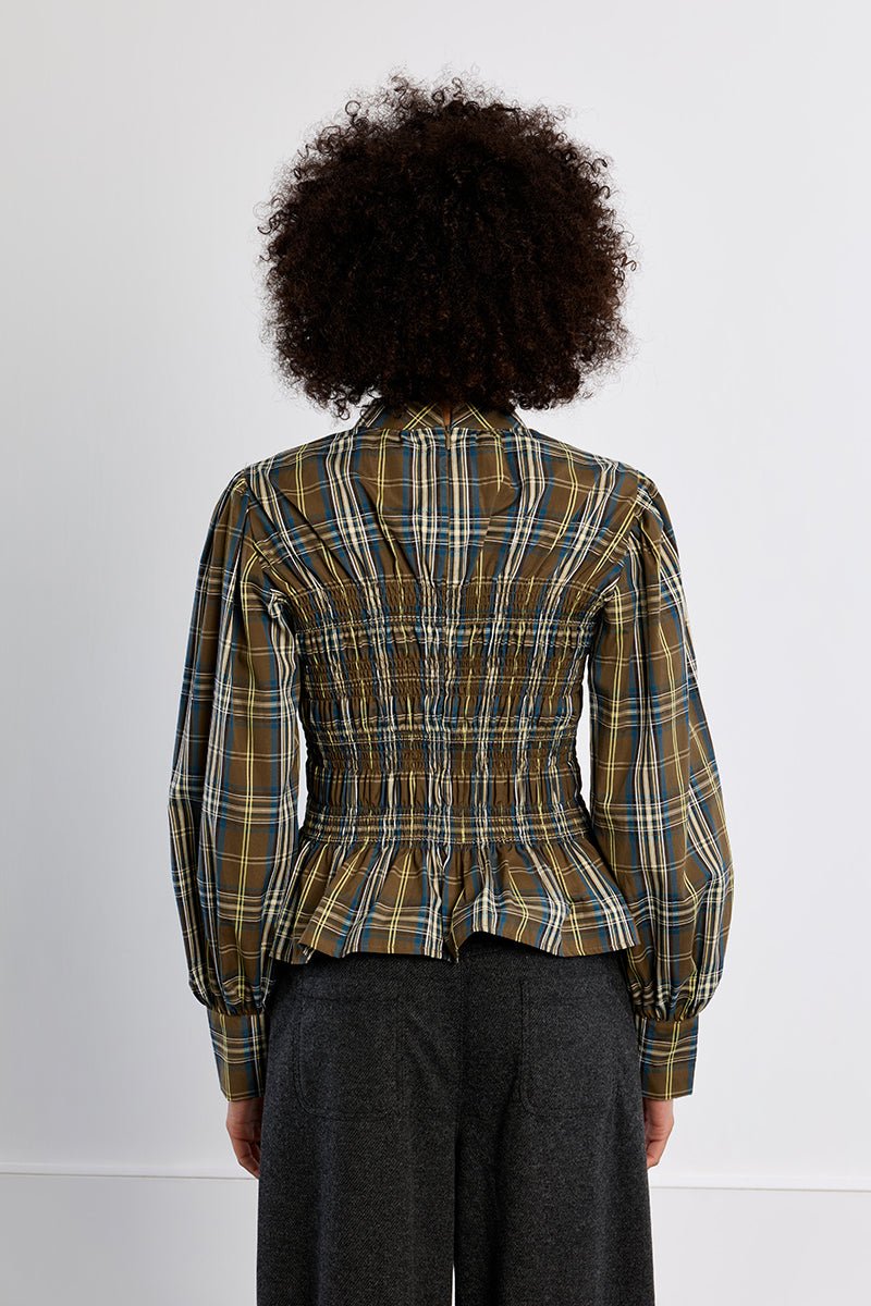Molly Bracken Woven Smocked Top - Capri by Sunset & Co.