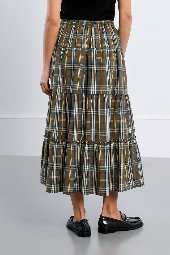 Molly Bracken Tiered Midi Skirt - Capri by Sunset & Co.