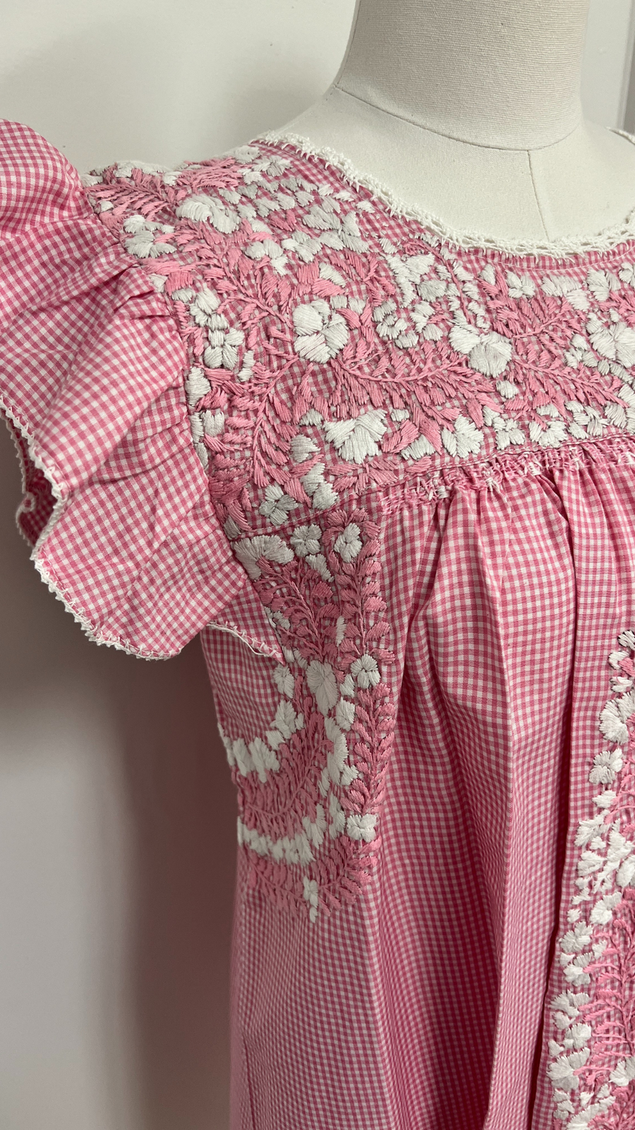 Sara Ruffle Dress - Pink