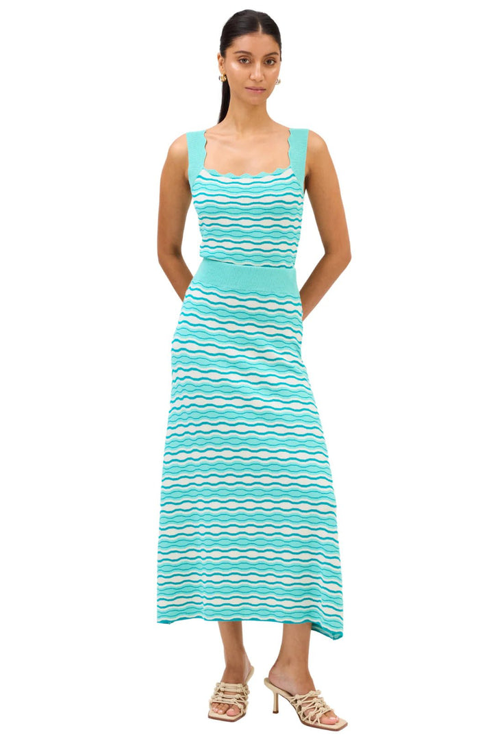 ALLISON New York Wavey Knit Skirt - Capri by Sunset & Co.