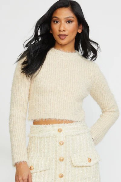 Stellah Cropped Sweater - Capri by Sunset & Co.