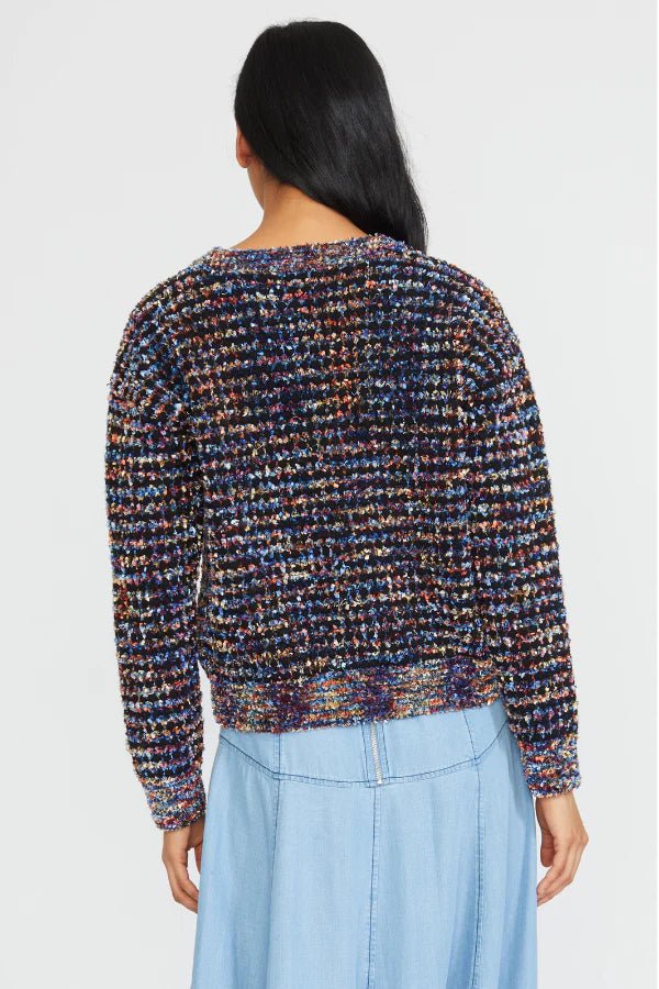 Stellah Jewel Button Pullover - Capri by Sunset & Co.