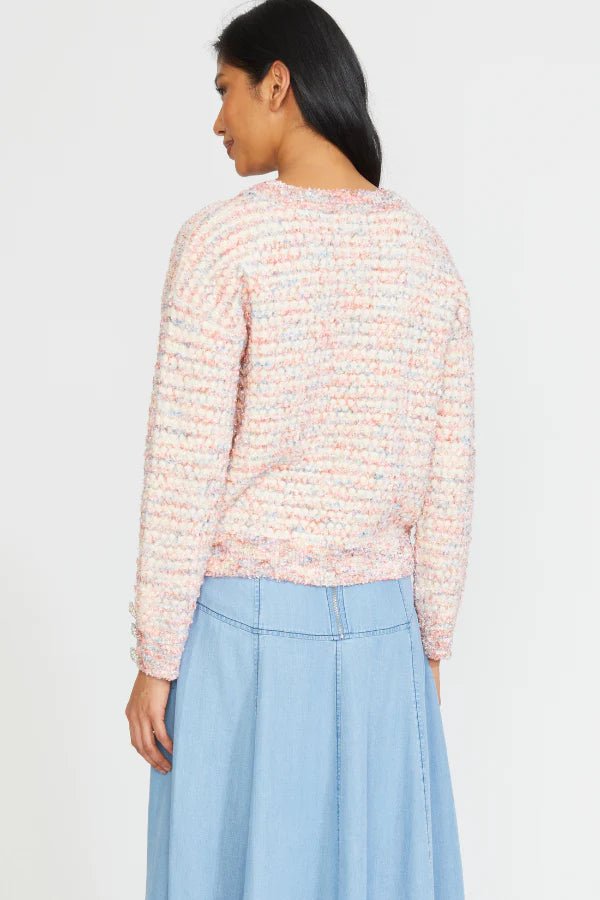 Stellah Jewel Button Pullover - Capri by Sunset & Co.