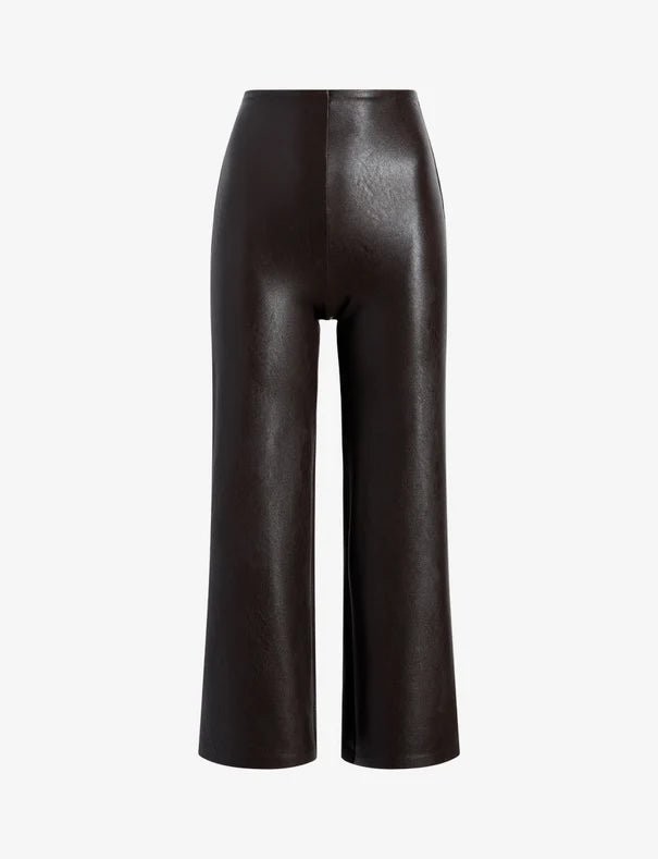 Commando Faux Leather Cropped Wide Leg Pant