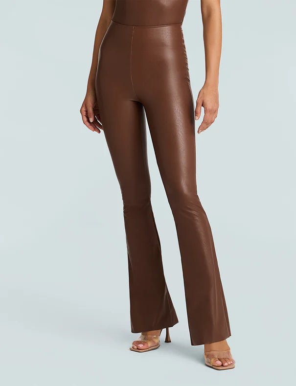 Commando Faux Leather Flared Legging - Capri by Sunset & Co.