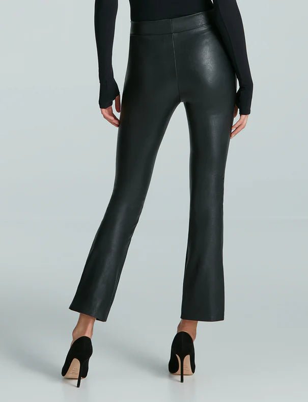 Commando Faux Leather Split Front Pant - Capri by Sunset & Co.