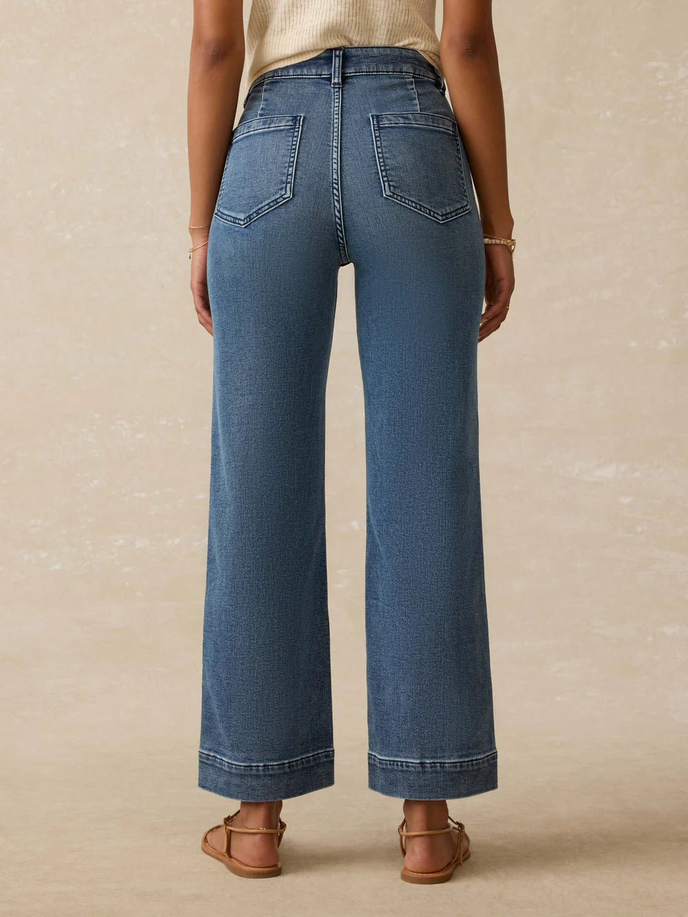 Faherty Stretch Terry Patch Pocket Ankle Length Pant
