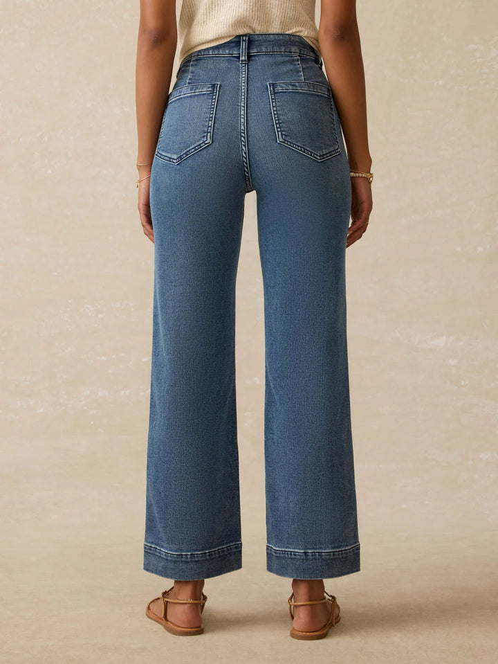Faherty Stretch Terry Patch Pocket Ankle Length Pant
