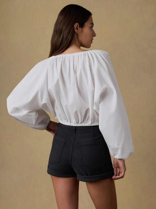 Faherty Coastal Poplin Nera Top - Capri by Sunset & Co.