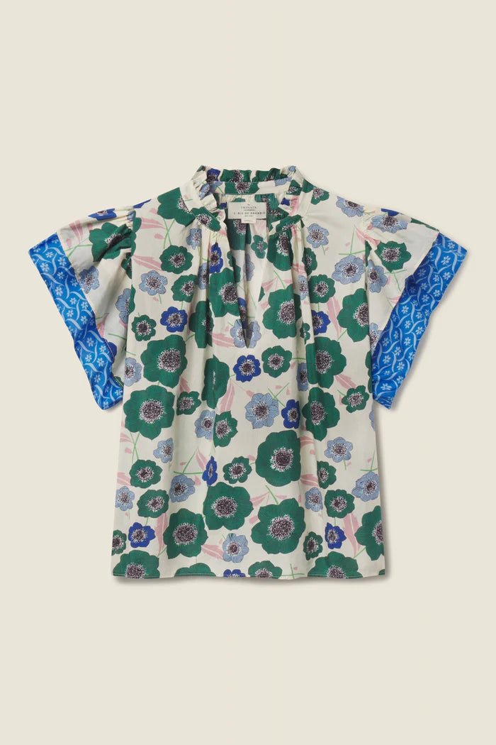 Trovata Clover Blouse - Capri by Sunset & Co.