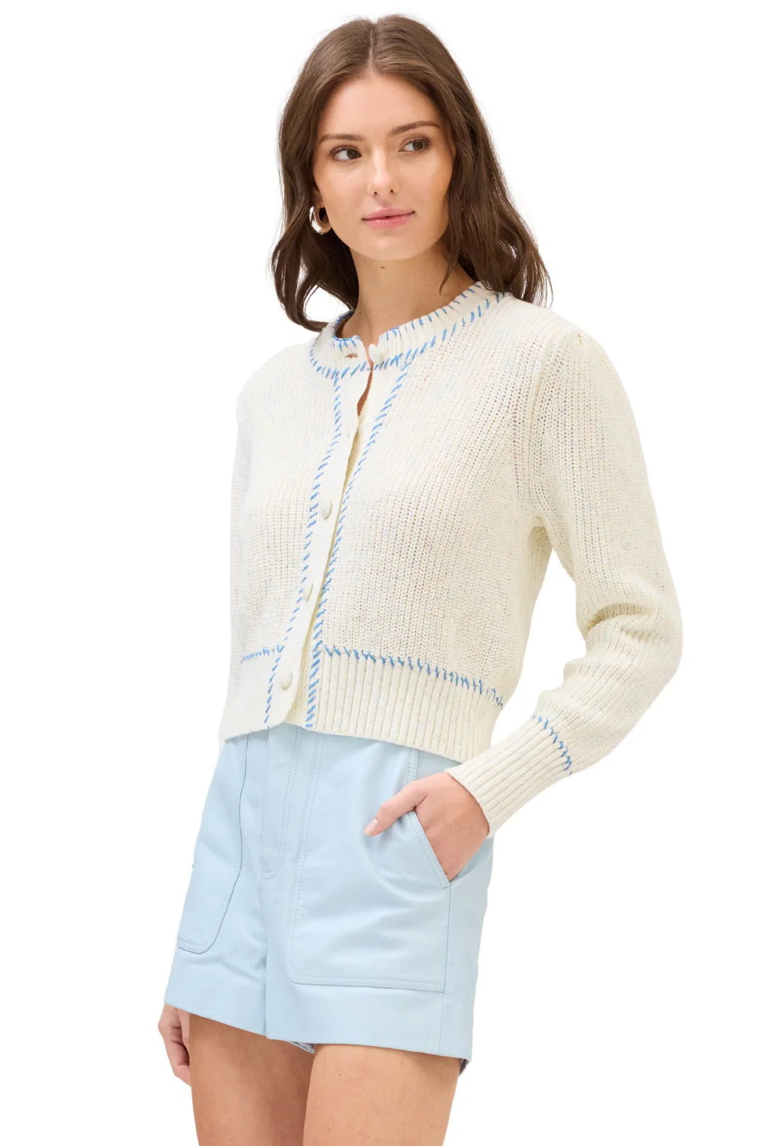 ALLISON New York Spacedye Gia Cardigan - Capri by Sunset & Co.