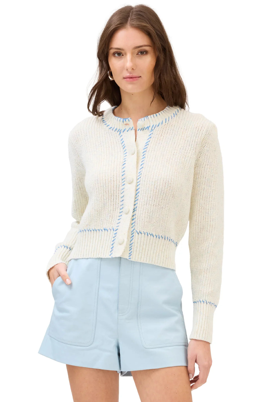 ALLISON New York Spacedye Gia Cardigan - Capri by Sunset & Co.