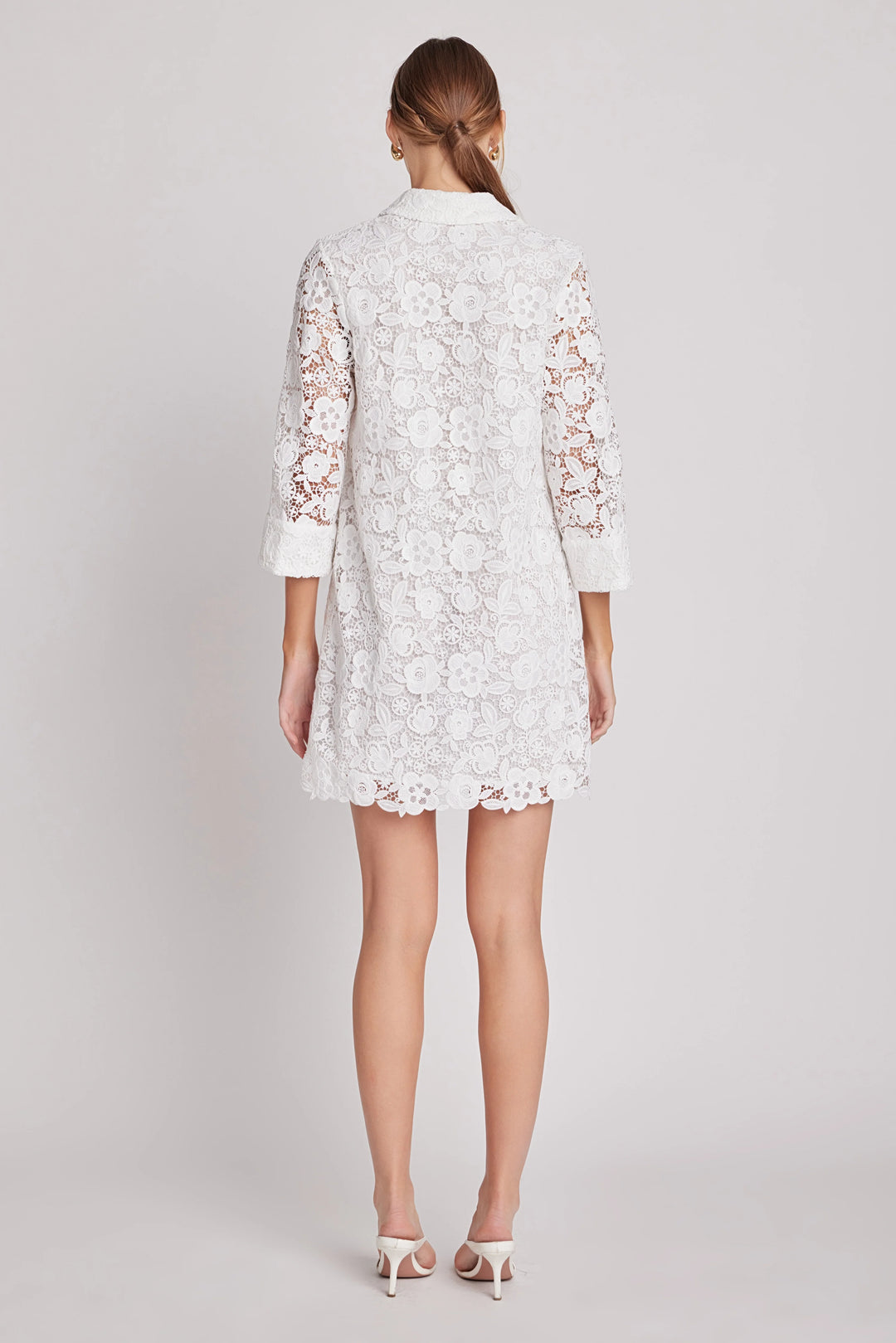 English Factory Guipure Lace Mini Dress - Capri by Sunset & Co.