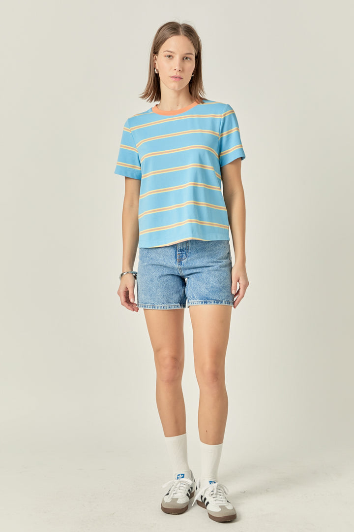 English Factory Jersey Stripe Top