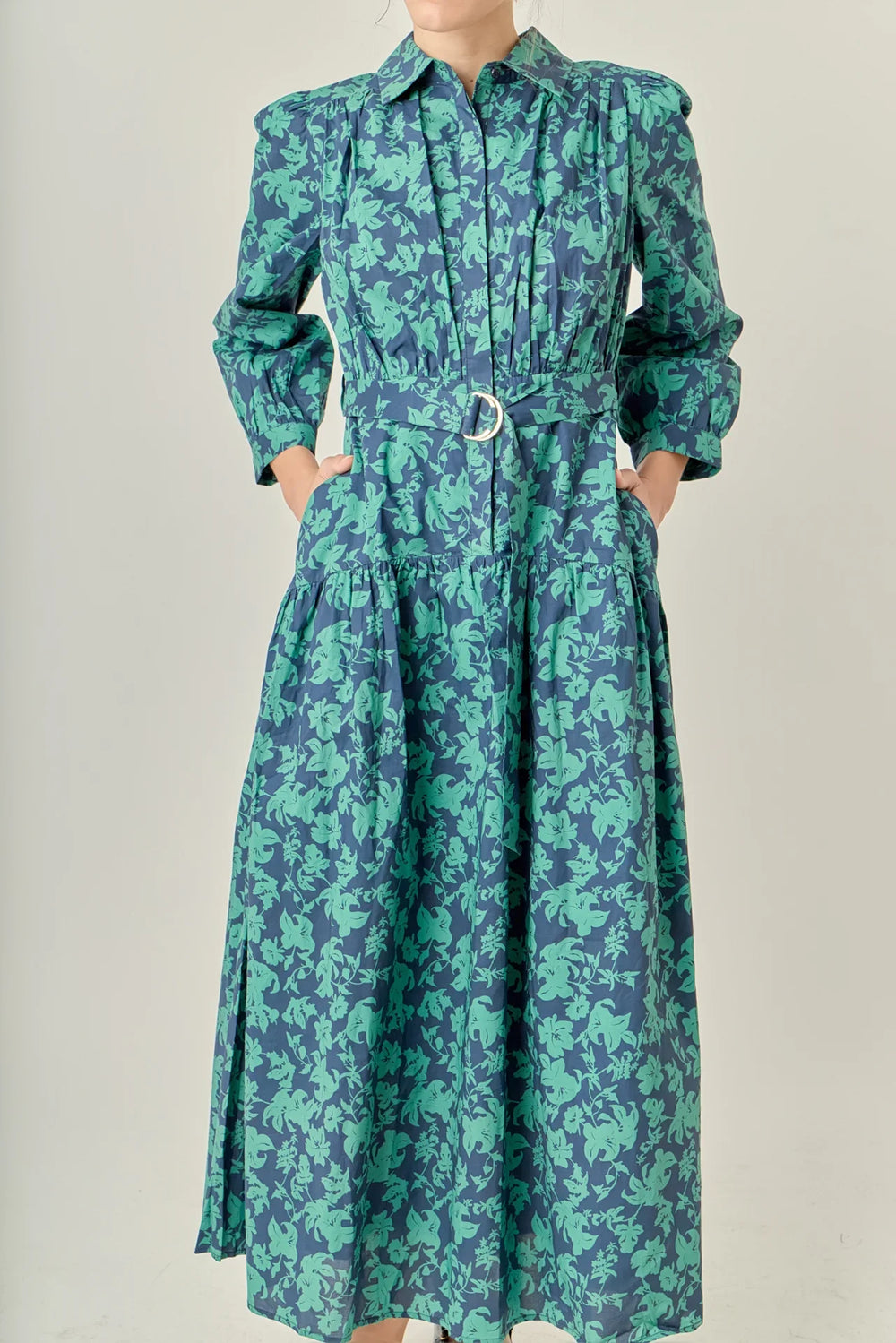 English Factory Fall Printed Midi Dress - Capri by Sunset & Co.
