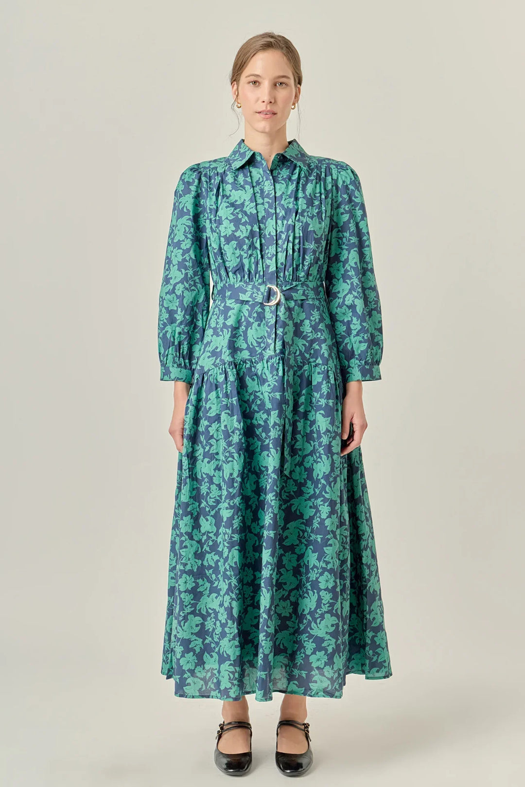 English Factory Fall Printed Midi Dress - Capri by Sunset & Co.