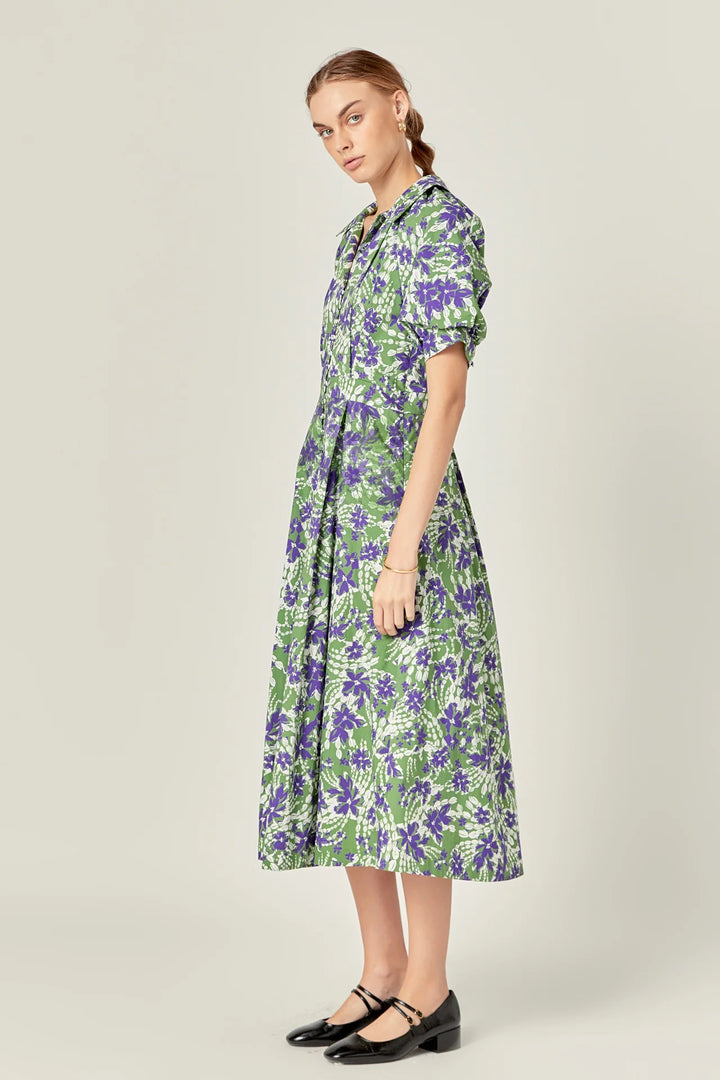 English Factory Floral Printed Midi Dress