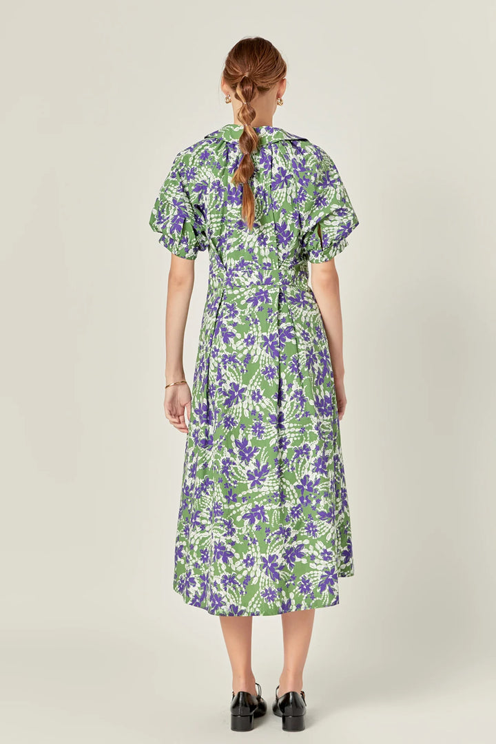 English Factory Floral Printed Midi Dress