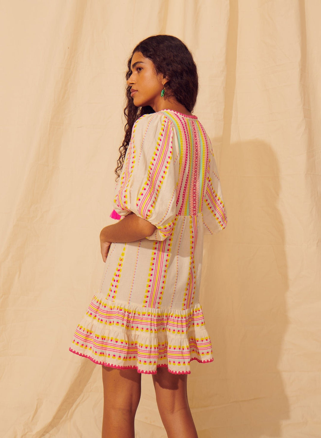 Saylor Azteca Mini Dress - Capri by Sunset & Co.