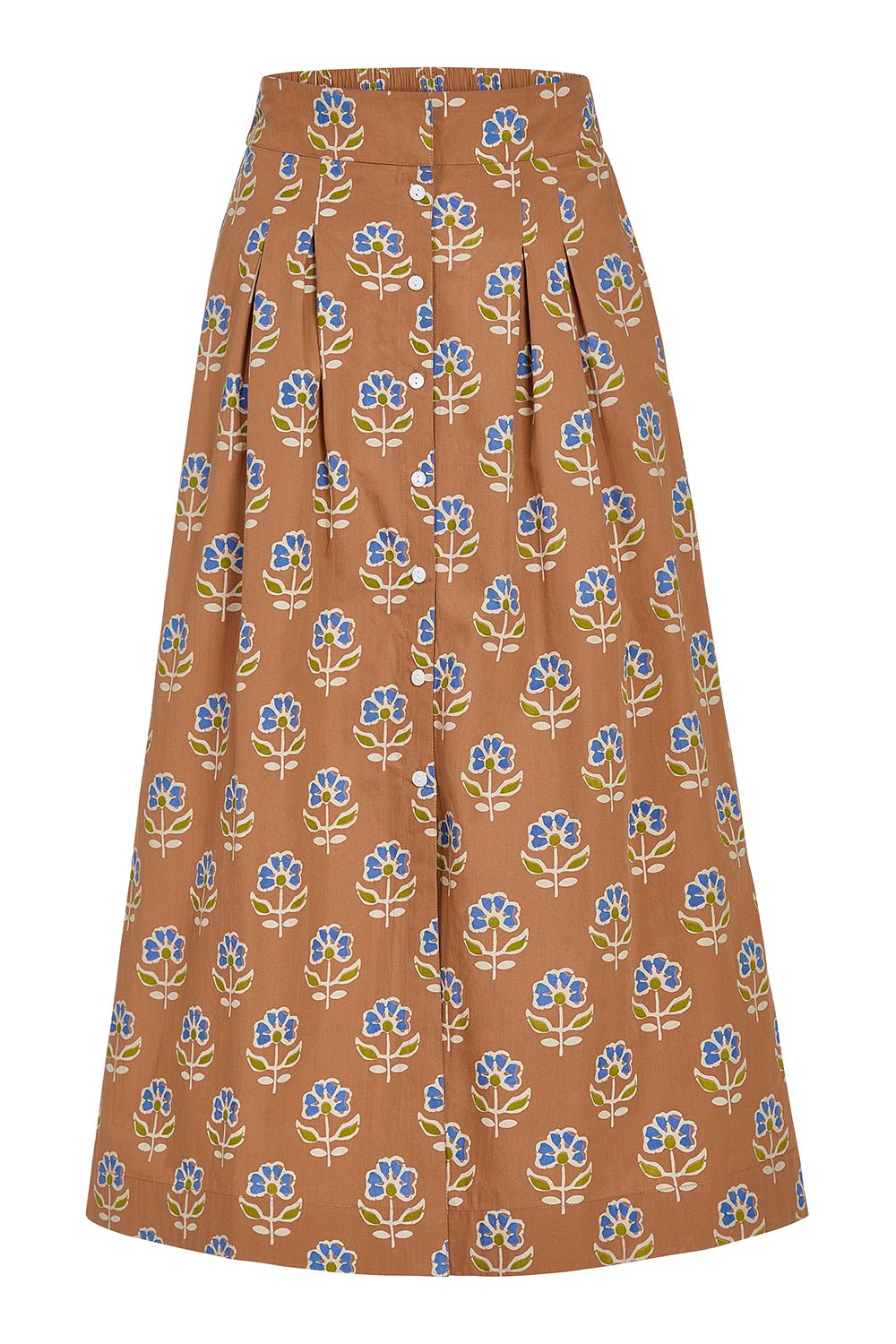 ★Porta★ SHIRRING CAPRI SKIRT PANTS GREY 24HS026 Bottoms – Capri by Sunset & Co.