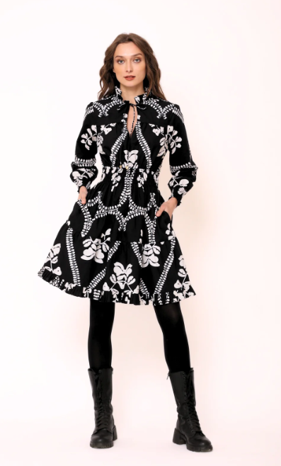 Alice Dress - Heart Black