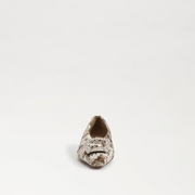 Janina Luster Pointed Toe Flat - Prosecco Velvet