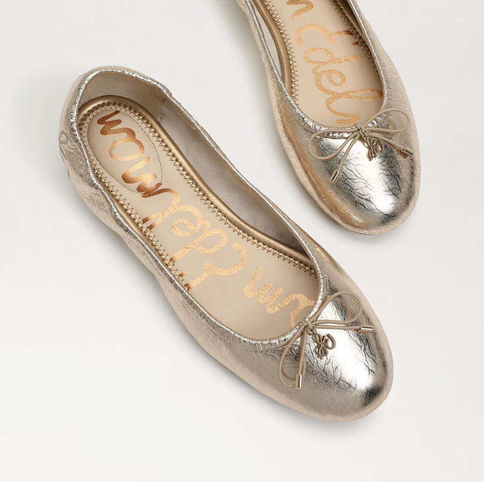 Felicia Ballet Flat - Gold Leaf