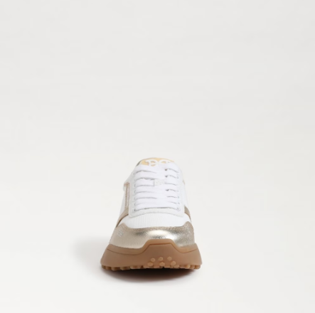Layla Sneaker - White & Gold