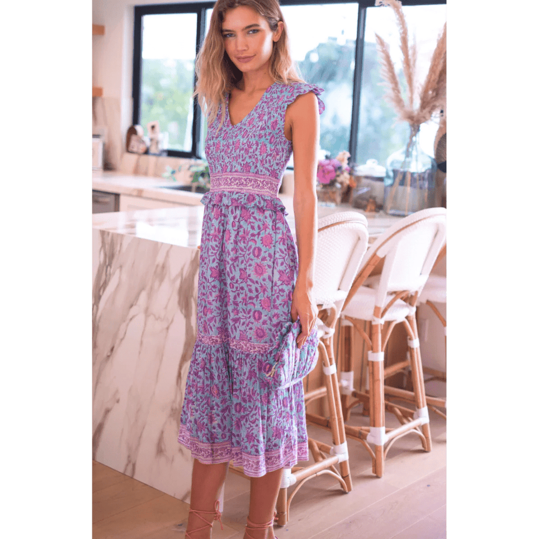 Bell by Alicia Bell Carly Midi Dress - Capri by Sunset & Co.