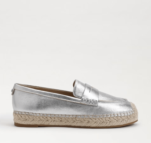 Sam Edelman Kai Espadrille Flat Loafer - Soft Silver - Capri by Sunset & Co.