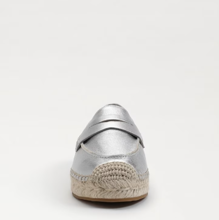 Kai Espadrille Flat Loafer - Soft Silver