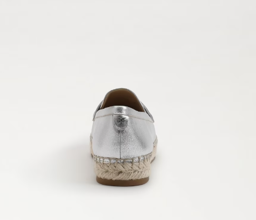 Kai Espadrille Flat Loafer - Soft Silver