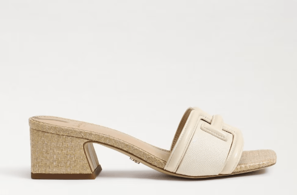 Sam Edelman Waylon Block Heel Slide - Modern Ivory - Capri by Sunset & Co.