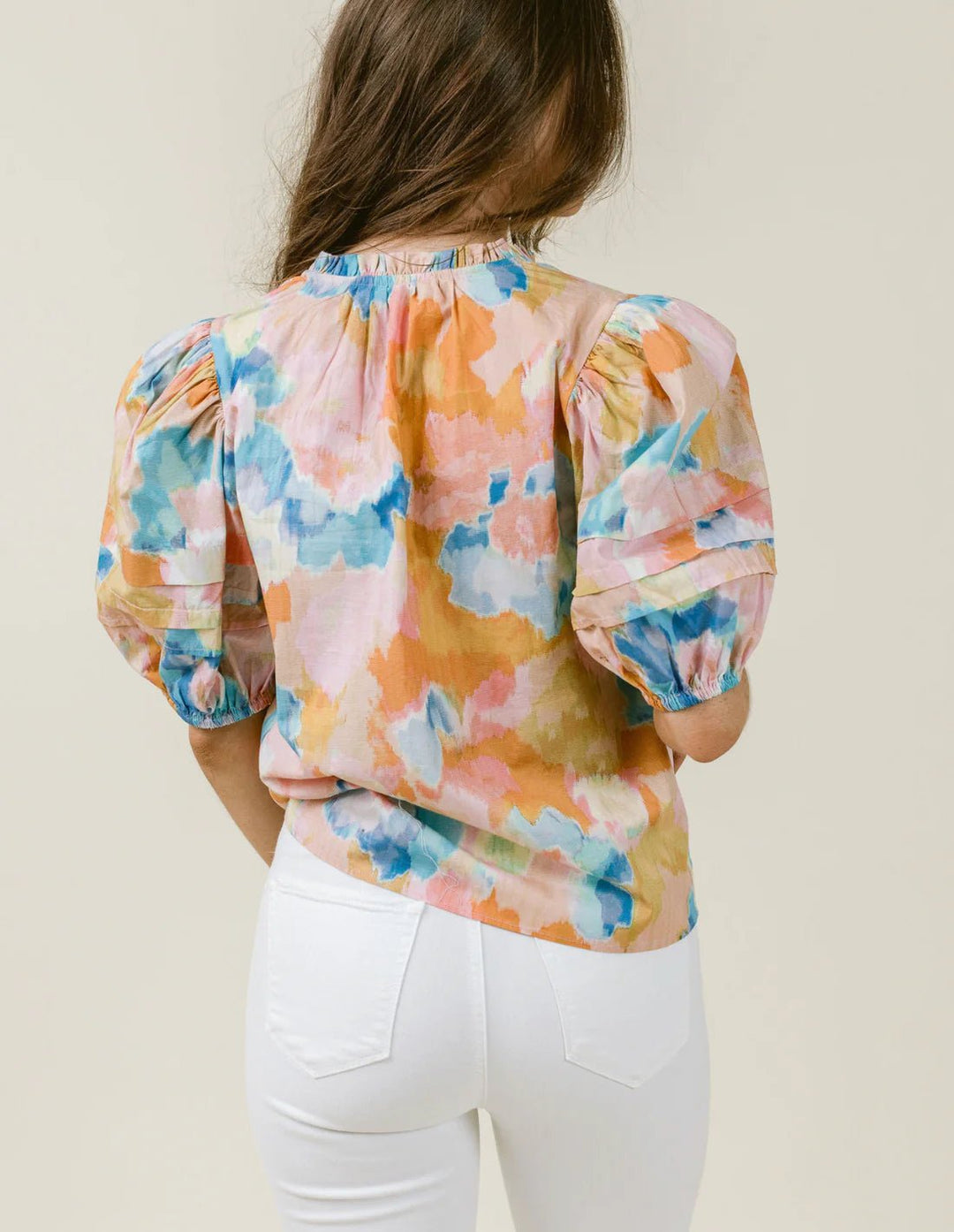 La Roque Alix Blouse - Capri by Sunset & Co.