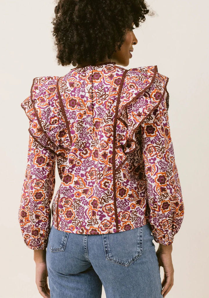 La Roque Claire Blouse - Capri by Sunset & Co.