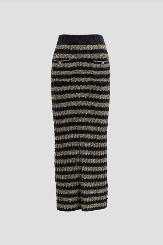 Moon River Knit Sweater Midi Skirt - Capri by Sunset & Co.