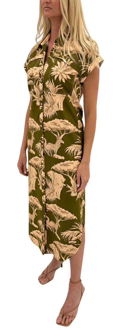 Anna Cate Iva Midi Dress - Capri by Sunset & Co.