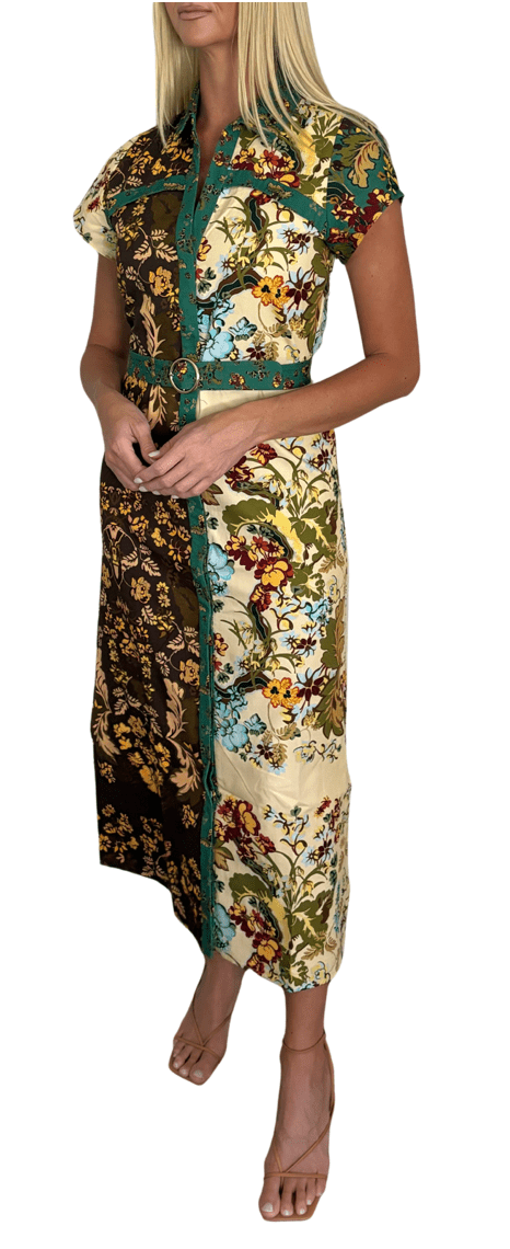 Anna Cate Iva Midi Dress - Capri by Sunset & Co.